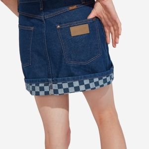 Wrangler X Vans - Denim Skirt - Sz XS